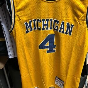 Michigan Yellow Basketball Jersey